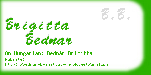 brigitta bednar business card