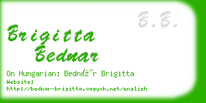 brigitta bednar business card